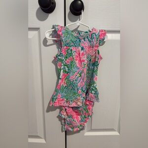 Lilly Pulitzer Ruffle Baby Outfit